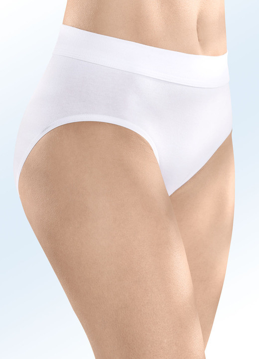 Slips - Speidel Dreierpack Slips mit BIO-Baumwolle, in Größe 038 bis 050, in Farbe WEISS Ansicht 2