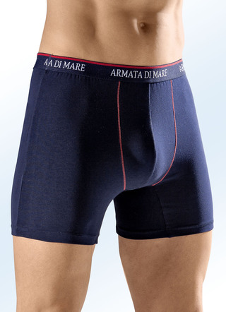 Viererpack Pants, mit Elastikbund, Kontrastnähten