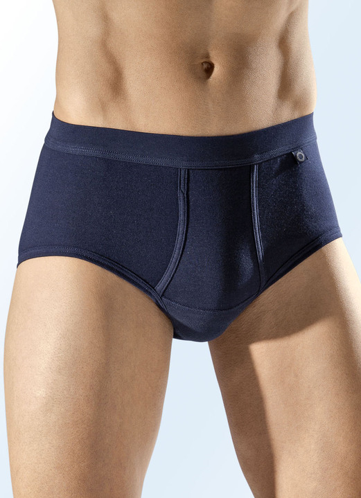 Unterwäsche - Pfeilring Dreierpack Slips, uni Unterwäsche - Pfeilring Dreierpack Slips, uni, in Größe 005 bis 011, in Farbe NAVY