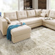 Polstermöbel - Polstermöbel mit Bettfunktion – Farbe BEIGE – Ansicht 1 Polstermöbel - Polstermöbel mit Bettfunktion, in Farbe GRAU, in Ausführung Wohnlandschaft 160x302x198 cm – Farbe BEIGE – Ansicht 1