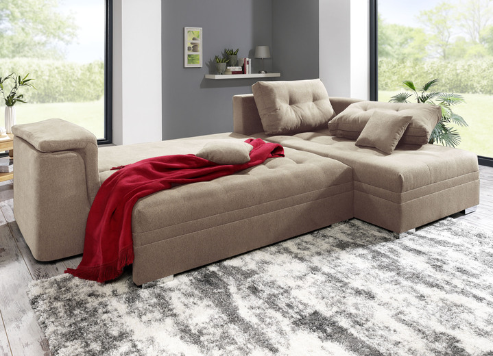 Funktions-Polstermöbel - Moderne Polsterecke Ansicht 2 Funktions-Polstermöbel - Moderne Polsterecke, in Farbe BEIGE Ansicht 2