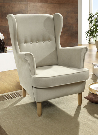 Sessel mit Holzfüßen