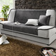 Schlafsofas - Schlafsofa mit Bettkasten – Farbe ANTHRAZIT-SILBER – Ansicht 1 Schlafsofas - Schlafsofa mit Bettkasten, in Farbe ANTHRAZIT-SILBER – Farbe ANTHRAZIT-SILBER – Ansicht 1