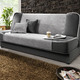 Schlafsofas - Schlafsofa mit Bettkasten – Farbe GRAU-ANTHRAZIT – Ansicht 1 Schlafsofas - Schlafsofa mit Bettkasten, in Farbe ANTHRAZIT-SILBER – Farbe GRAU-ANTHRAZIT – Ansicht 1