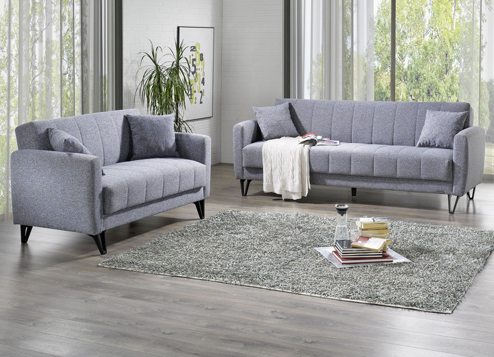 Funktions-Polstermöbel - Moderne Polstermöbel mit Kippfunktion, in Farbe GRAU, in Ausführung Sessel Ansicht 1