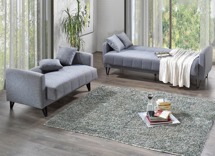 Funktions-Polstermöbel - Moderne Polstermöbel mit Kippfunktion, in Farbe GRAU, in Ausführung Sessel Ansicht 3