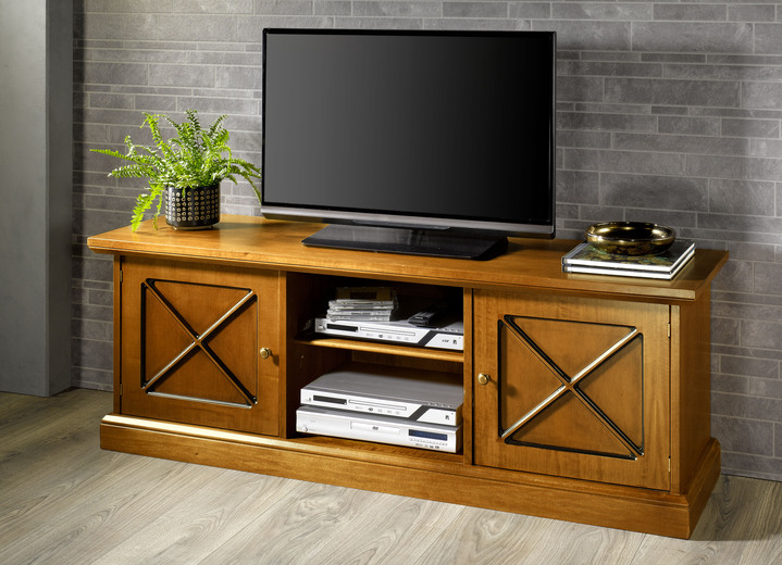 Hifi- &  TV-Möbel - TV-Longboard mit Echtholzfurnier, in Farbe NUSSBAUM Ansicht 1