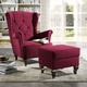 TV- & Relaxsessel - Ohrenbackensessel mit Hocker – Farbe ROT TV- & Relaxsessel - Ohrenbackensessel mit Hocker, in Farbe BEIGE