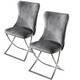 Sitzmöbel - Trendige Esszimmer-Stühle, 2er-Set, in Farbe GRAU, in Ausführung Stühle, 2er-Set – Farbe GRAU – Ansicht 1