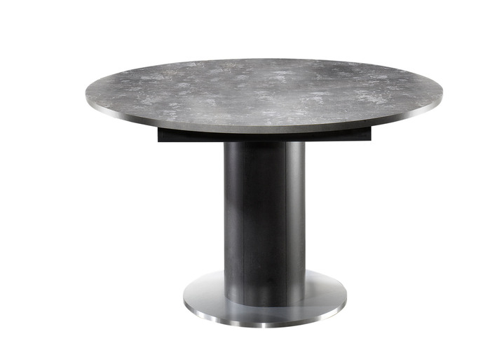 - Außergewöhnlicher Tisch mit Auszug, in Farbe SCHWARZ-KERAMIK DUNKEL, in Ausführung Tisch mit Auszug Ansicht 1