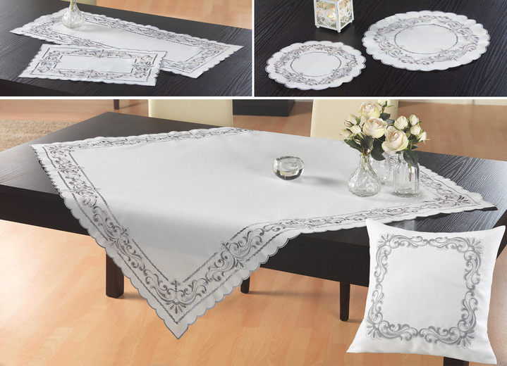 Kissenbezüge - Sektfarbene Tisch- und Raumdekoration, in Größe 102 (Läufer, 40/ 85 cm) bis 404 (Kissenbezug, 40/ 40 cm), in Farbe SEKT