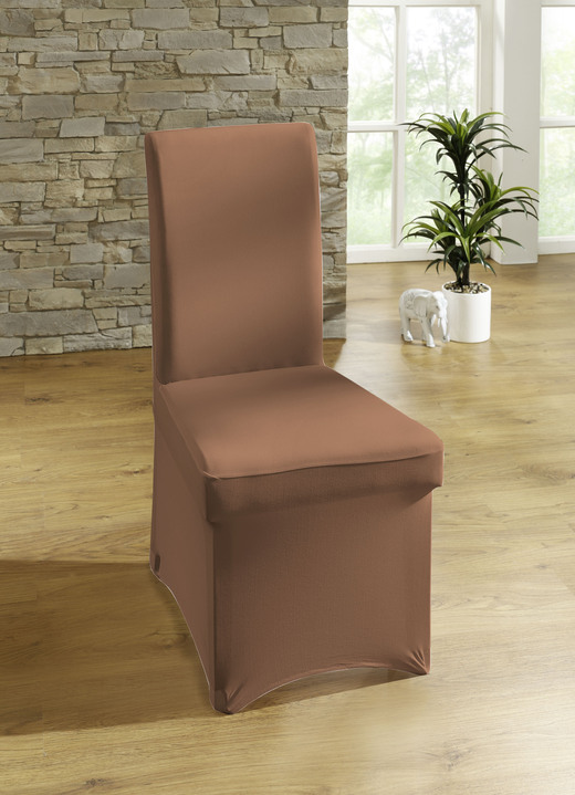 - Stuhlbezug und Stuhlhusse mit optimaler Passform, in Größe 106 (Stuhlbezug, 2er-Pack) bis 112 (Stuhlhusse), in Farbe SAND