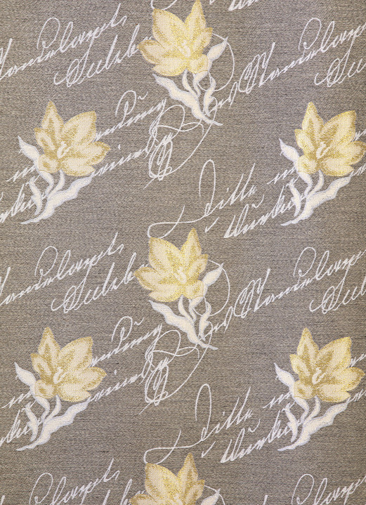 - Übergardine mit Universalschienenband, in Größe 358 (H145xB140 cm) bis 456 (H245xB140 cm), in Farbe GOLD Ansicht 2