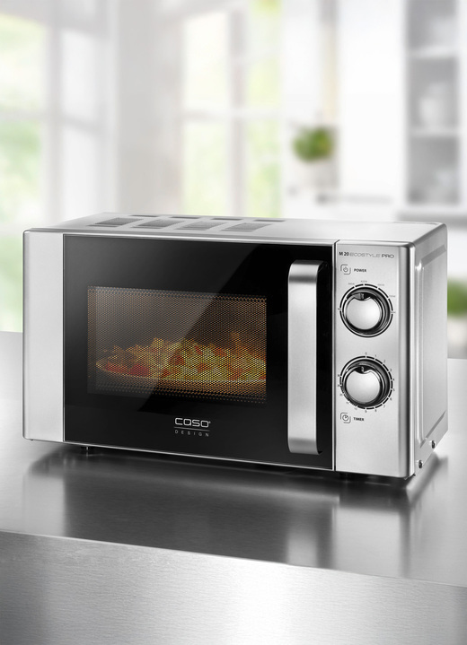 Küchengeräte - Caso Mikrowelle M20 Ecostyle Pro, in Farbe SCHWARZ-EDELSTAHL
