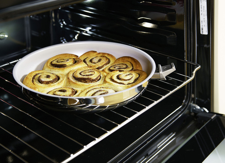 - Genius Cerafit-Steel-Pfannen mit patentierter 3-lagiger Keramik-Beschichtung, in Farbe EDELSTAHL, in Ausführung Pfanne, ø 20 cm/H5,5 cm Ansicht 2