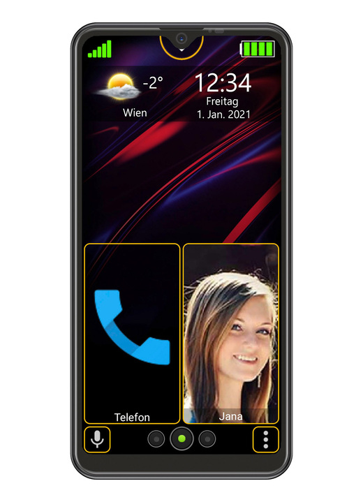 Smartphones & Telefone - Bea-fon M 6s premium Smartphone Ansicht 2 Smartphones & Telefone - Bea-fon M 6s premium Smartphone, in Farbe SCHWARZ Ansicht 2