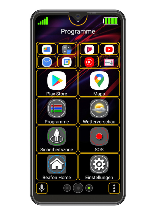 Smartphones & Telefone - Bea-fon M 6s premium Smartphone Ansicht 3 Smartphones & Telefone - Bea-fon M 6s premium Smartphone, in Farbe SCHWARZ Ansicht 3