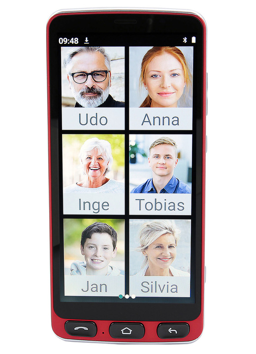 Smartphones & Telefone - Seniorengerechtes Smartphone Olympia NEO, in Farbe ROT Ansicht 1