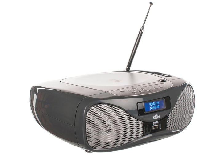 Modern - Dual DAB-P 160 Radio mit CD-Spieler, in Farbe GRAU Ansicht 1