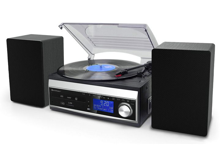 - Soundmaster MCD1820SW Stereoanlage, in Farbe SCHWARZ Ansicht 3