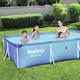 Freizeitspaß - Rechteckiges Pool-Set, groß aus robustem TriTech-Material – Farbe BLAU Freizeitspaß - Rechteckiges Pool-Set, groß aus robustem TriTech-Material, in Farbe BLAU