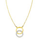 mit Diamanten - Moderne Halskette mit 18 Diamanten – Ansicht 2 mit Diamanten - Moderne Halskette mit 18 Diamanten, in Farbe  – Ansicht 2