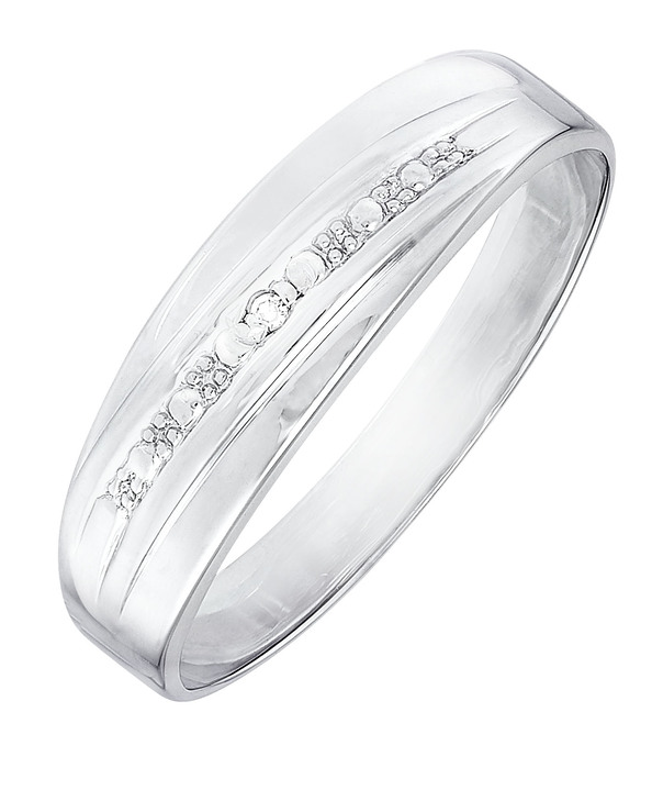 mit Diamanten - Damenring mit Diamant, in Größe 160 bis 220, in Farbe  Ansicht 2