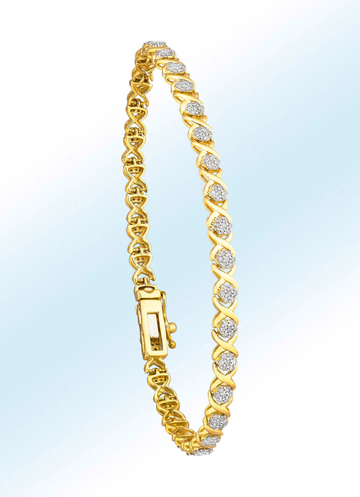 mit Diamanten - Hochwertiges Armband mit Diamanten, in Farbe