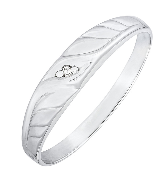 mit Diamanten - Damenring mit Diamant, in Größe 160 bis 220, in Farbe  Ansicht 2