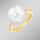 mit Perlen - Zauberhafter Damenring mit Südsee-Perle, in Größe 160 bis 220, in Farbe  – Ansicht 1