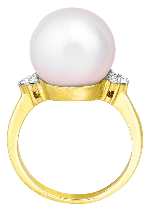 mit Perlen - Zauberhafter Damenring mit Südsee-Perle, in Größe 160 bis 220, in Farbe  Ansicht 4