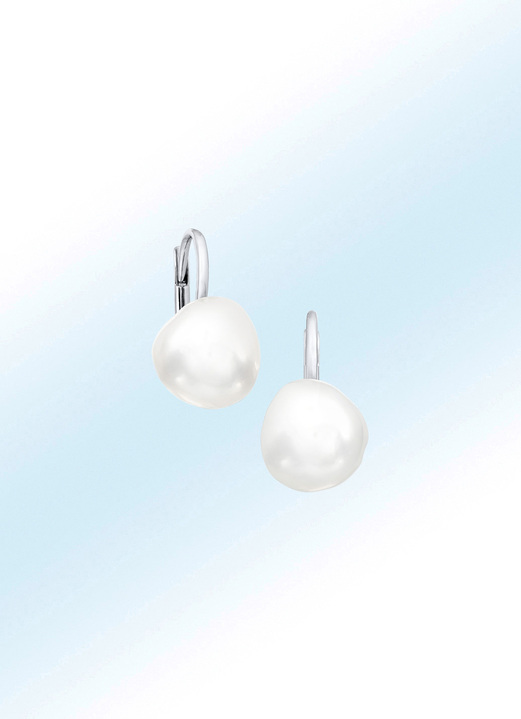 Ohrschmuck - Entzückende Ohrringe mit Süßwasser-Zuchtperlen, in Farbe