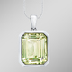 Anhänger - Effektvoller Anhänger mit echt grünem Amethyst, in Farbe  – Ansicht 1