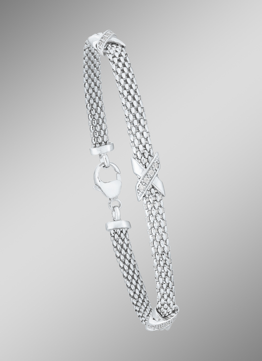 Halsketten & Armbänder - Armband mit Zirkonia, in Farbe