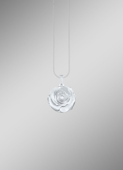 - Medaillon im Rosen-Design, in Farbe  Ansicht 1