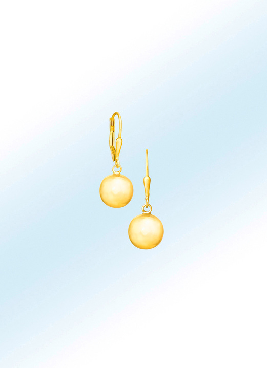 Ohrschmuck - Vergoldete Ohrhänger aus Silber, in Farbe