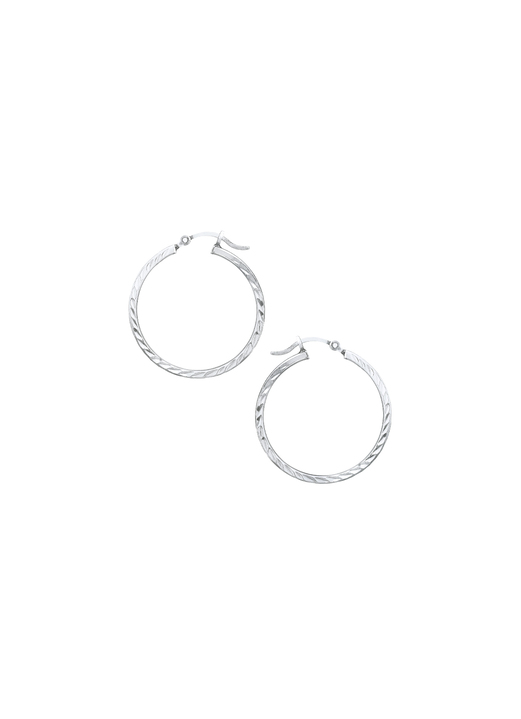 - Creolen mit Struktur, in Farbe  Ansicht 2