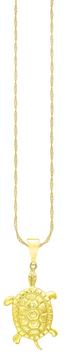 ohne Steine / mit Zirkonia - Toller Schildkröten Anhänger, in Farbe  Ansicht 2
