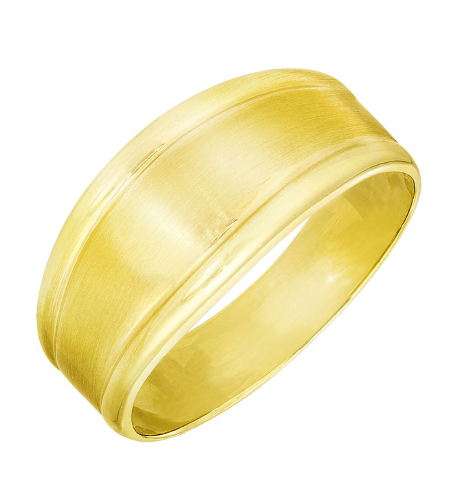 ohne Steine / mit Zirkonia - Schöner Damenring in Glanz/matt, in Größe 160 bis 220, in Farbe  Ansicht 2