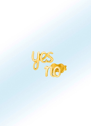 Moderne Ohrstecker yes/no