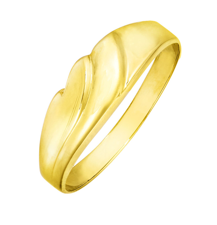 ohne Steine / mit Zirkonia - Toller Damenring in Hochglanz, in Größe 160 bis 220, in Farbe  Ansicht 2