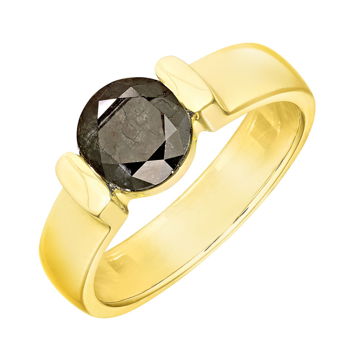 mit Diamanten - Hochwertiger Damenring mit Brillant, in Größe 160 bis 220, in Farbe  Ansicht 2