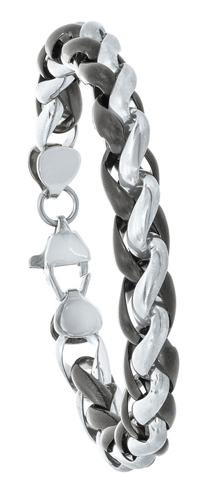 Halsketten & Armbänder - Markantes Armband aus Edelstahl, in Farbe  Ansicht 2