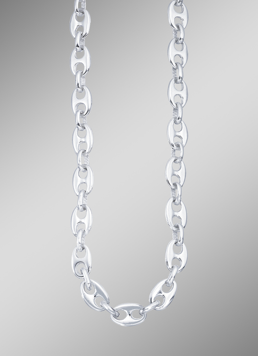 - Geschmackvolle Garnitur in Silber 925/- fein, in Farbe , in Ausführung Halskette, 55 cm lang