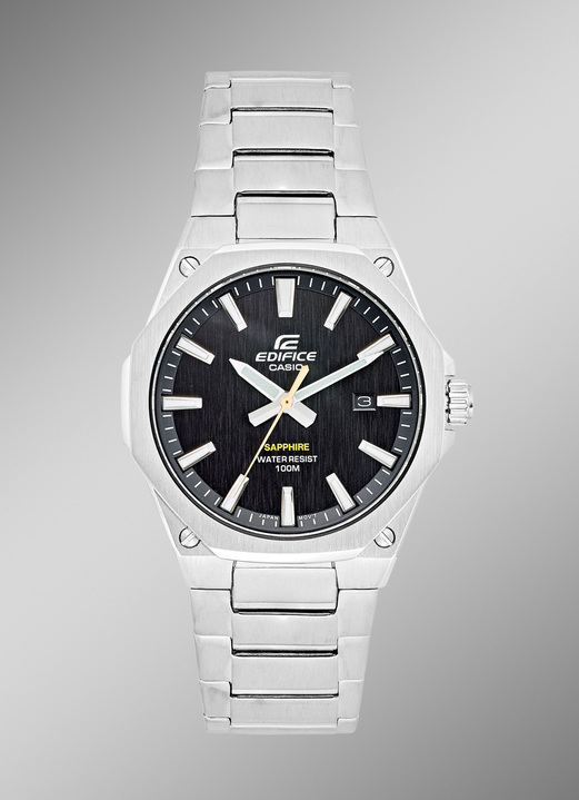 Casio - Casio-Quartz-Herrenuhr mit Edelstahlband, in Farbe  Ansicht 1