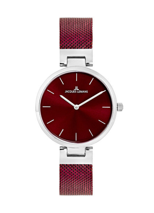 - Quartz-Damenuhr mit Edelstahlgehäuse und Edelstahlband, in Farbe  Ansicht 2