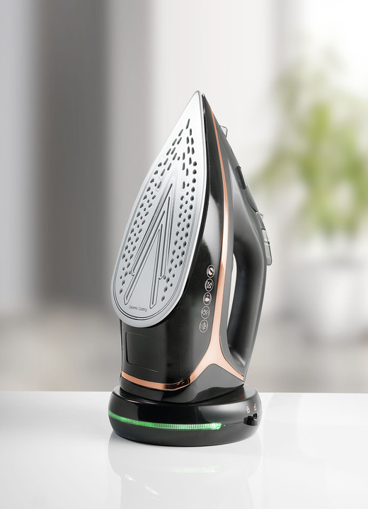 Bügeln - Kabelloses Dampfbügeleisen, in Farbe SCHWARZ-ROSEGOLD Ansicht 3