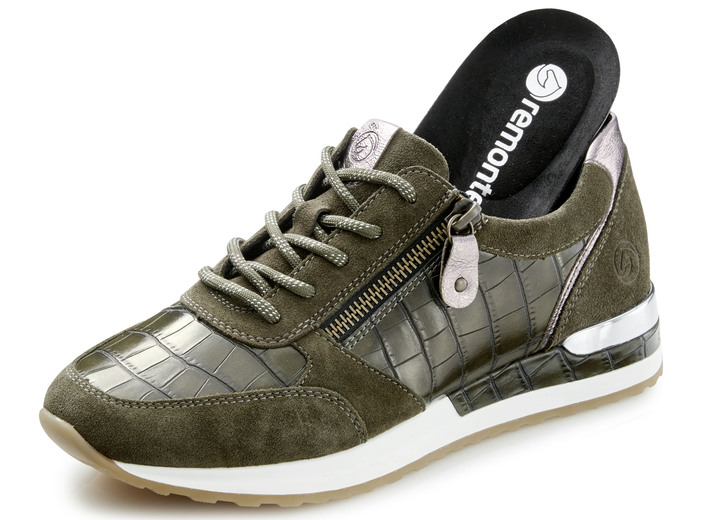 - Schnürschuh mit herausnehmbarem Fußbett, in Größe 036 bis 045, in Farbe KHAKI Ansicht 2