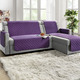 Wohnaccessoires - Wohnaccessoires mit Fleckschutz, in Größe 101 (Sesselschoner, 50/150 cm) bis 865 (2x Armlehnenschoner, 50/ 70 cm), in Farbe LILA – Farbe LILA – Ansicht 1