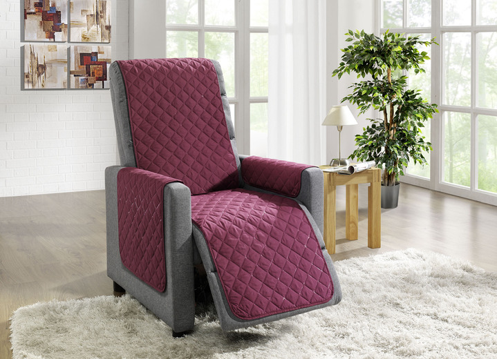 Wohnaccessoires - Wohnaccessoires mit Fleckschutz, in Größe 101 (Sesselschoner, 50/150 cm) bis 865 (2x Armlehnenschoner, 50/ 70 cm), in Farbe LILA Ansicht 15